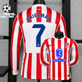 Atlético Madrid 2025-26 Home Jersey – Griezmann 7 | Long Sleeve | S–2XL