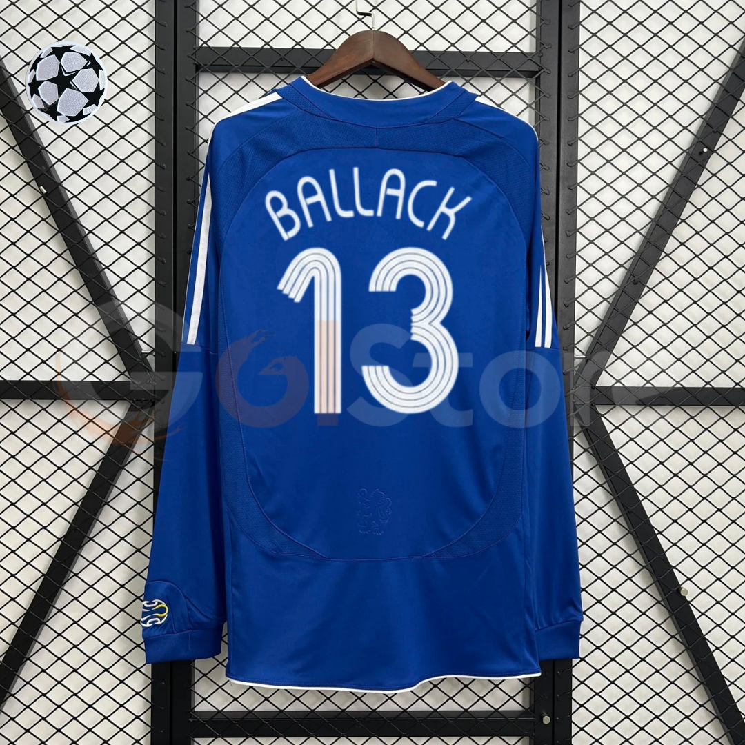 Chelsea FC 2006–2007 Retro Long Sleeve Home Jersey – Ballack #13