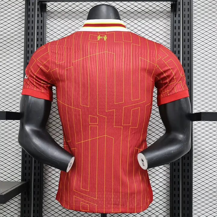 2024-2025 Liverpool Player Version Home Short Sleeve Jersey Personalized PL UCL Patch