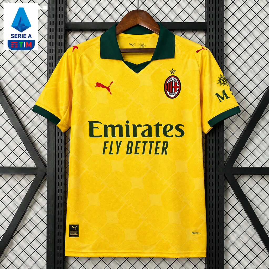 AC Milan 2025-26 Third Jersey – Custom Name & Number | Fan Shirt | S–2XL