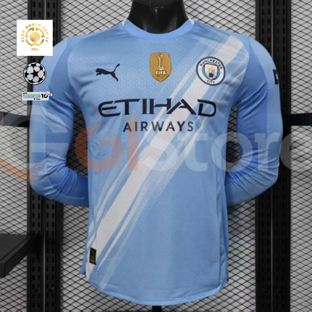 Man City 25-26 Home Long Sleeve Haaland #9