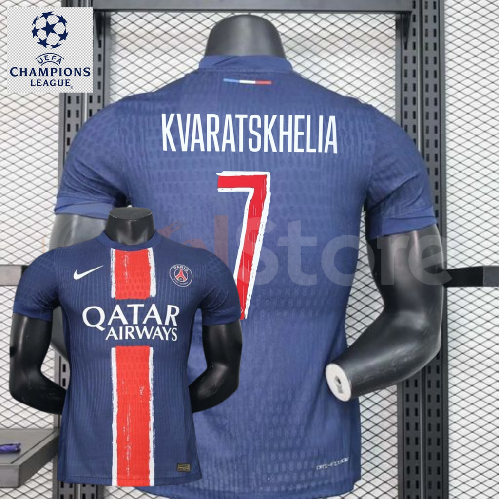 PSG 2024–2025 Home Player Jersey – Kvaratskhelia #7