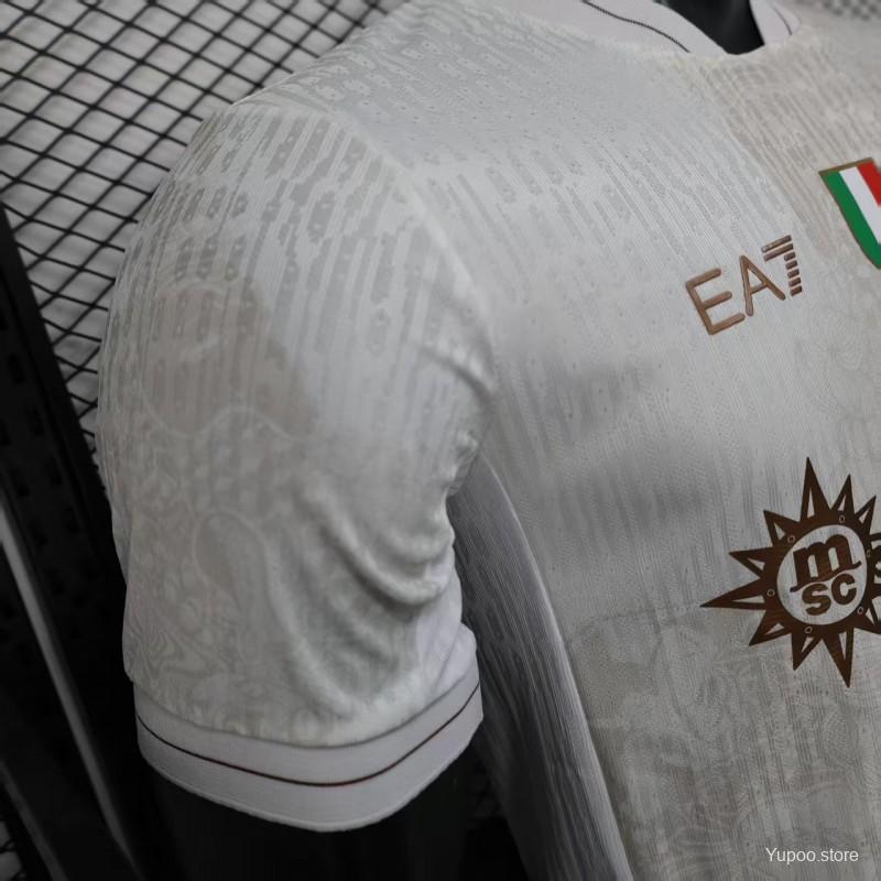 2025-2026 SSC Napoli Player Version Away Short Sleeve Jersey Personalized UCL Serie A Patch