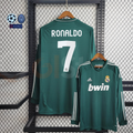 2012/13 Real Madrid Retro Away Green Long Sleeve Jersey #7 Ronaldo UCL & La Liga Personalized