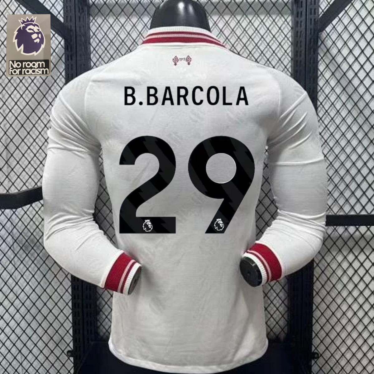 2026-2027 Liverpool Player Version Away Long Sleeve Jersey #29 Barcola Personalized PL Patch