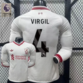 2026-2027 Liverpool Player Version Away Long Sleeve Jersey #4 Van Dijk Personalized PL Patch