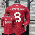 2026-2027 Liverpool Player Version Home Long Sleeve Jersey #8 Szoboszlai Personalized PL Patch