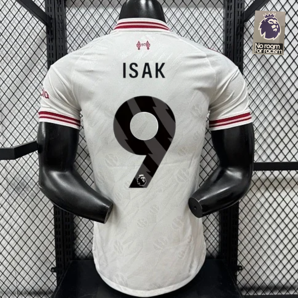 Liverpool 2026-2027 Away Player Version Short Sleeve Jersey #9 Isak Personalized PL Patch