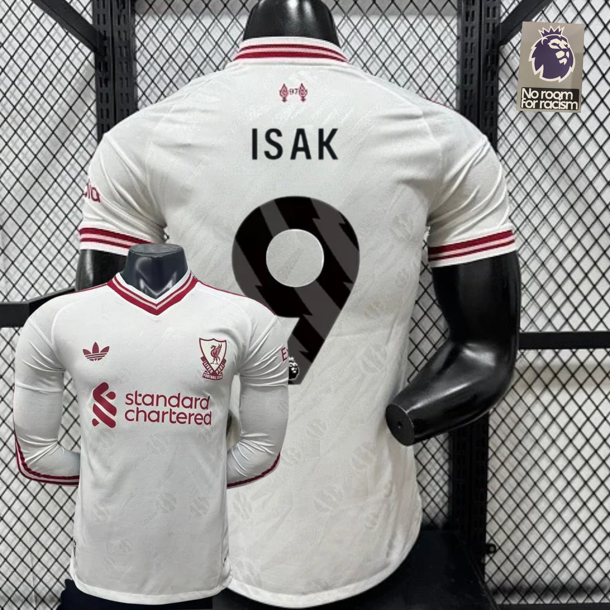 Liverpool 2026-2027 Away Player Version Short Sleeve Jersey #9 Isak Personalized PL Patch
