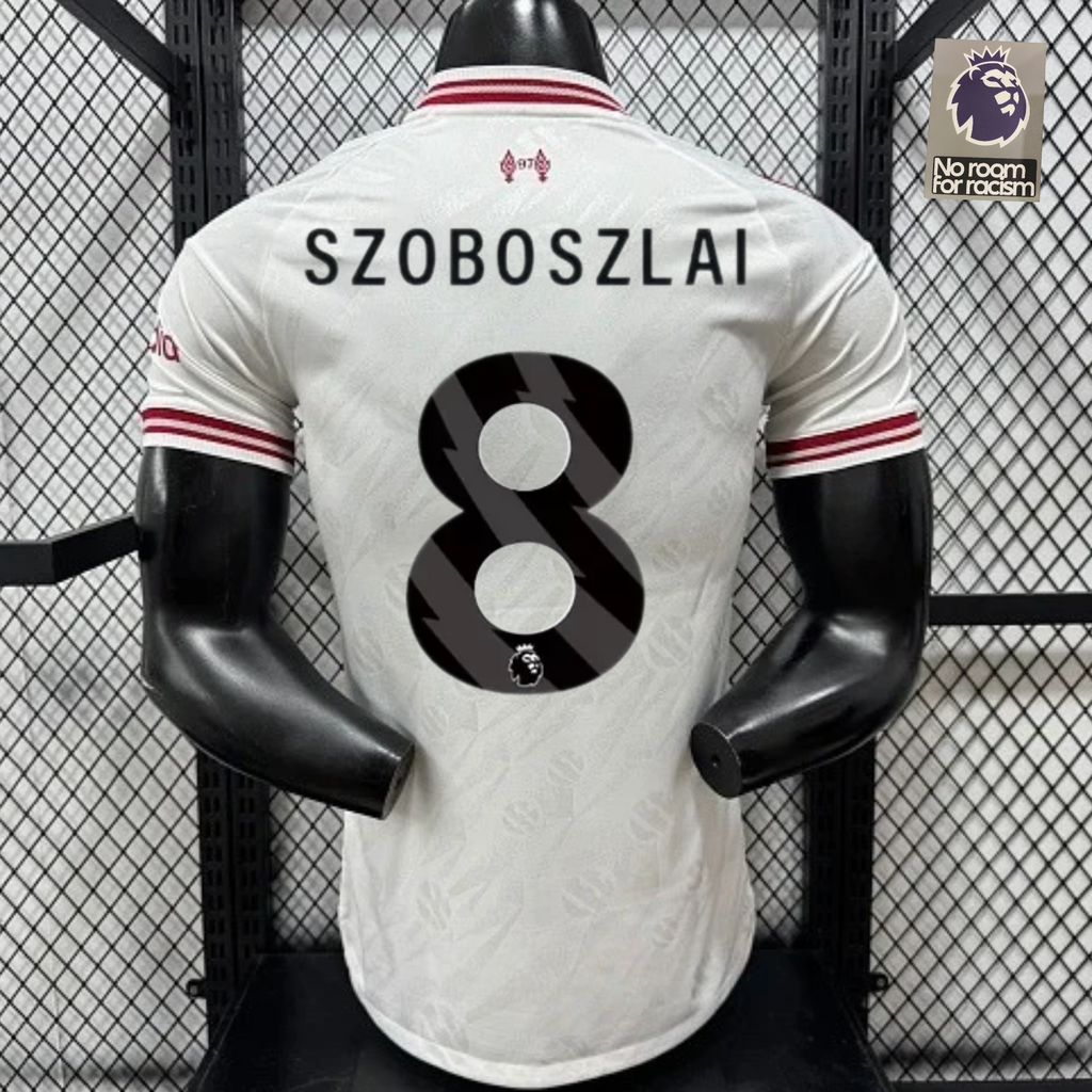 Liverpool 2026-2027 Away Player Version Short Sleeve Jersey #8 Szoboszlai Personalized PL Patch