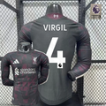 Liverpool 2026-2027 Away Long Sleeve Player Version Jersey #4 Van Dijk Personalized PL Patch Rare