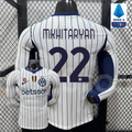 Inter Milan 2026-2027 Away Long Sleeve Player Version Jersey #22 Mkhitaryan Serie A Patch Personalized S-3XL