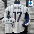 Inter Milan 2026-2027 Away Long Sleeve Player Version Jersey #17 Diouf Serie A Patch Personalized S-3XL