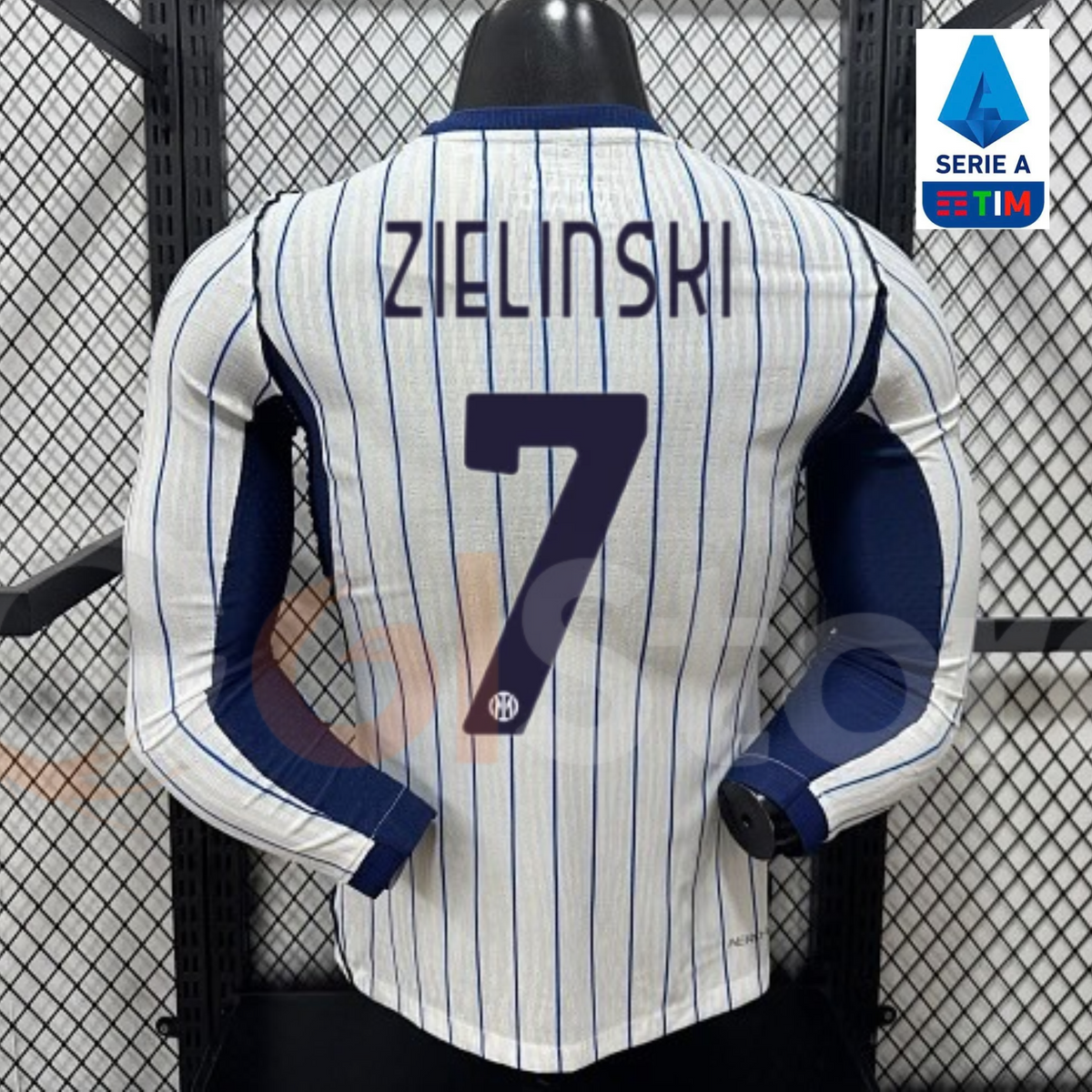 Inter Milan 2026-2027 Away Long Sleeve Player Version Jersey #7 Zielinski Serie A Patch Personalized S-3XL