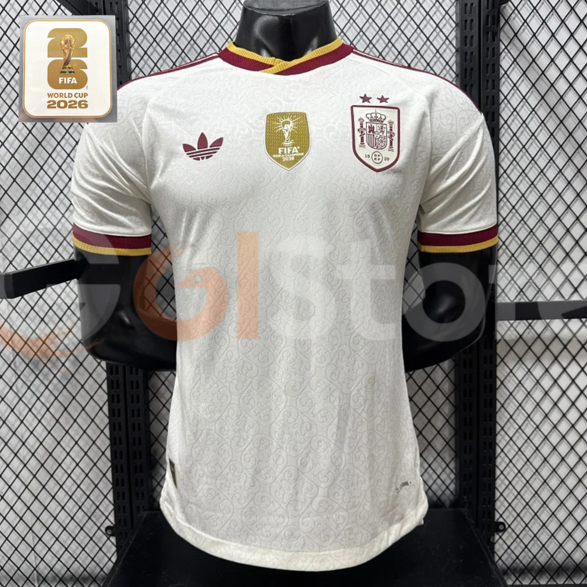Spain 2026 FIFA World Cup Champions Home Jersey 2 Stars Patch Personalized S-3XL