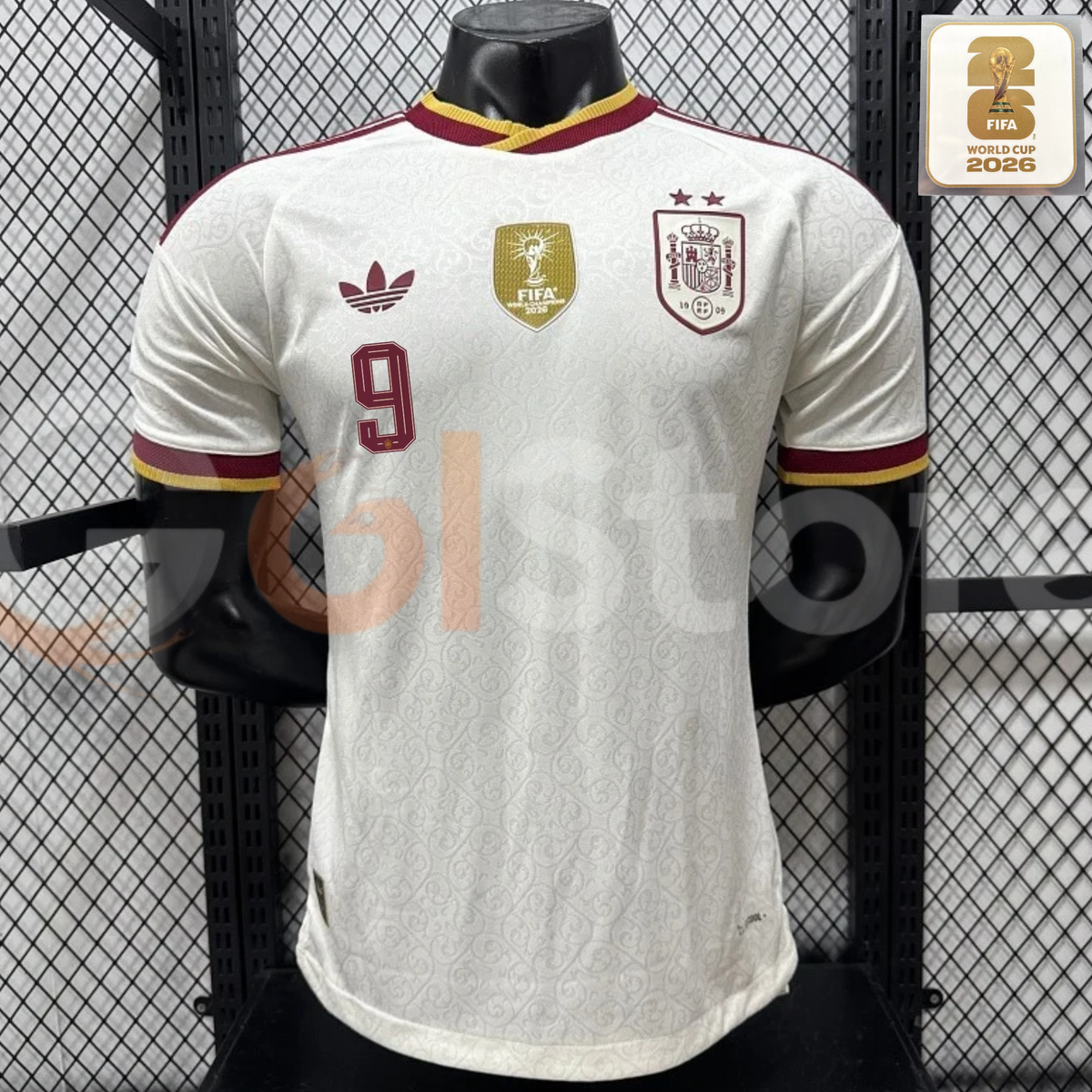 Spain 2026 World Cup Champions Home Jersey 2 Stars #9 Gavi Patch Personalized S-3XL