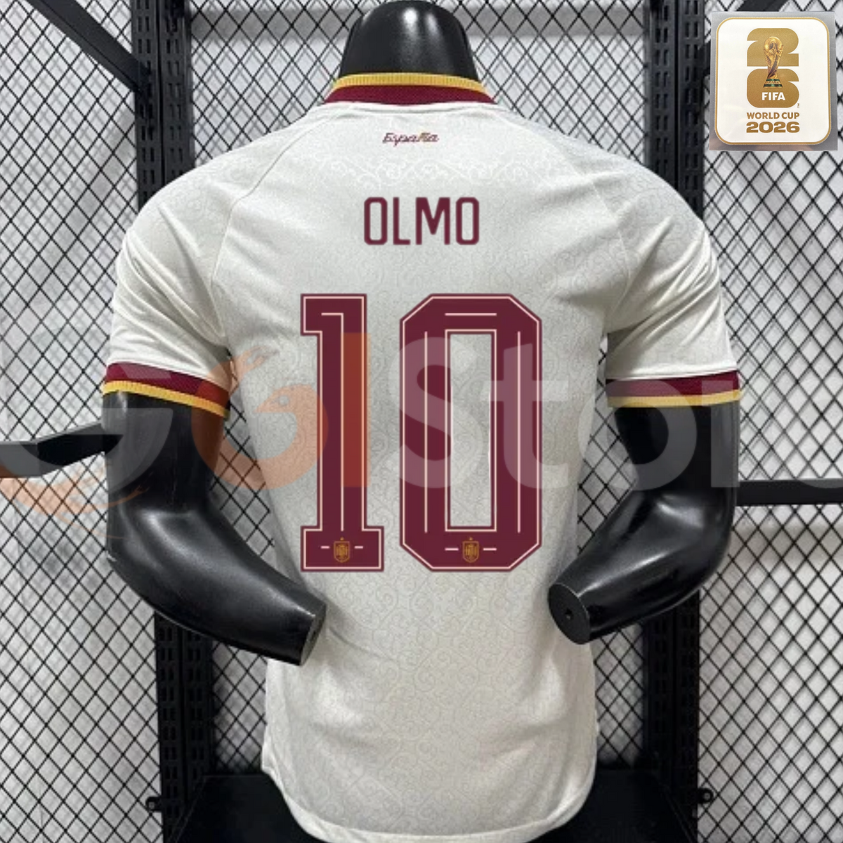 Spain 2026 World Cup Champions Home Jersey 2 Stars #10 Dani Olmo Patch Personalized S-3XL