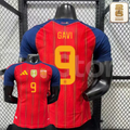 Spain 2026 Home Player Jersey Gavi #9 Two-Star