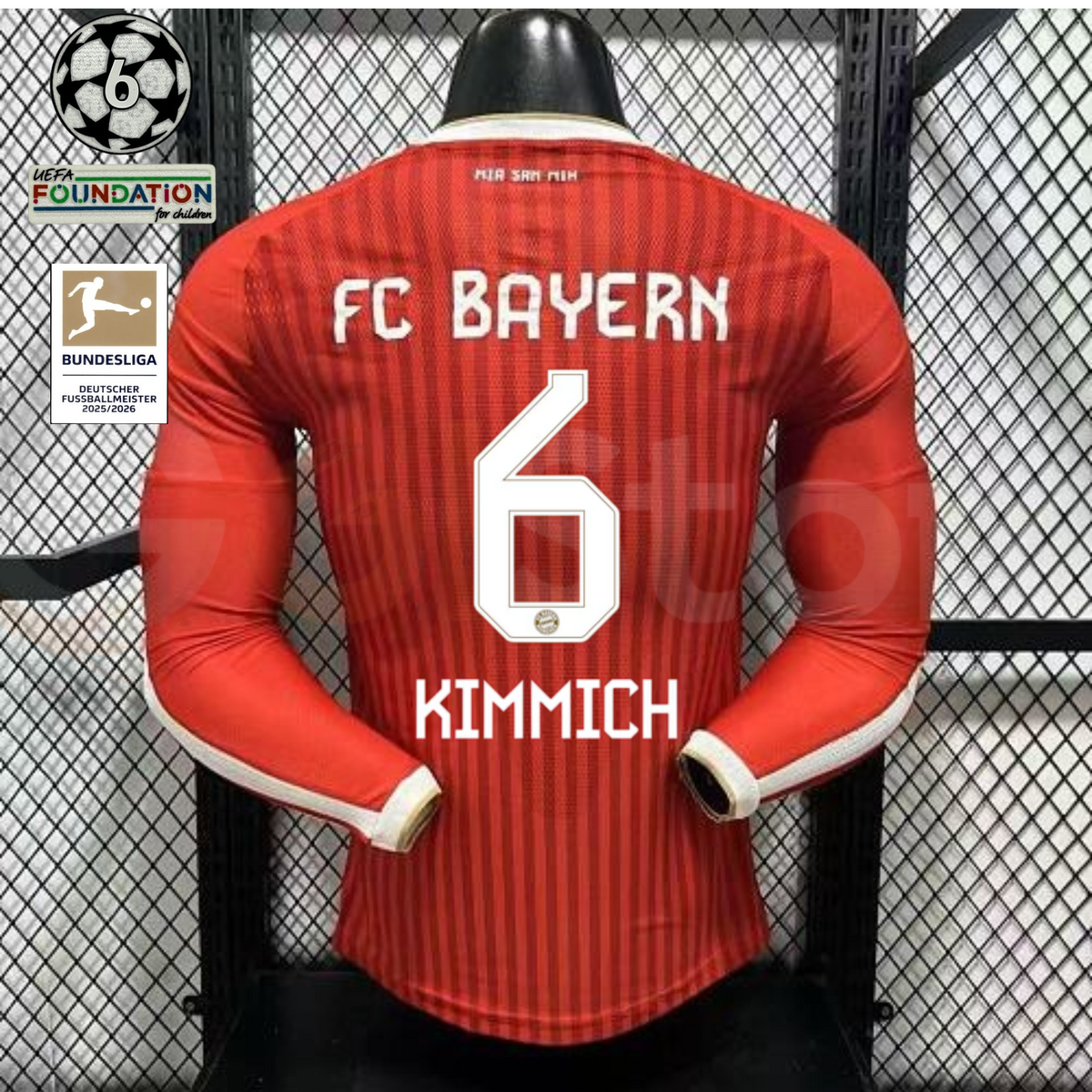 Bayern Munich 2026–2027 Home Long Sleeve Player Jersey – Kimmich #6