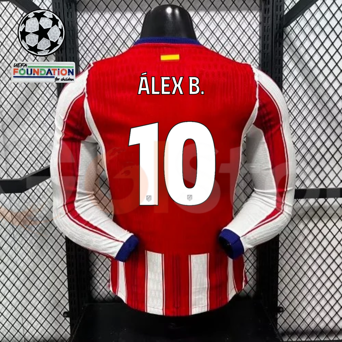 Atlético Madrid 2026–2027 Home Long-Sleeve Jersey – Alex B. #10