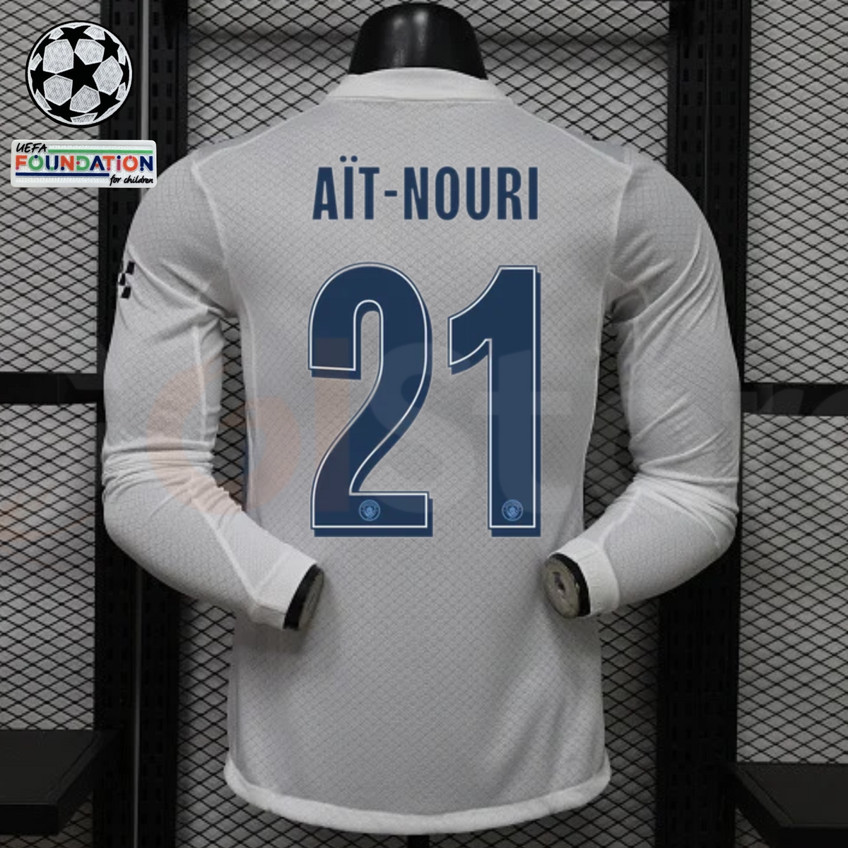 Manchester City 2026–2027 Away Long-Sleeve Player Jersey – Ait-Nouri #21