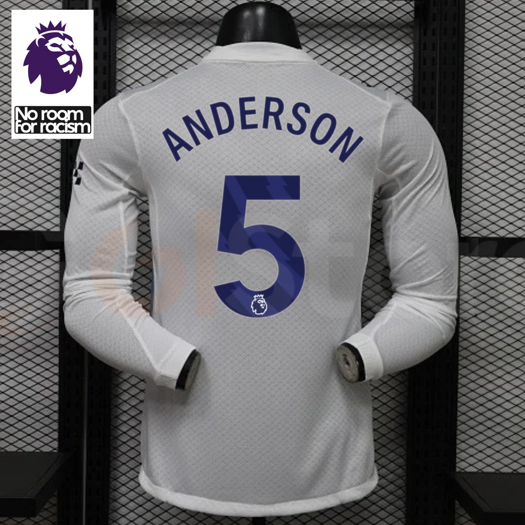 Manchester City 2026–2027 Away Long-Sleeve Player Jersey – Anderson #5 Premier League