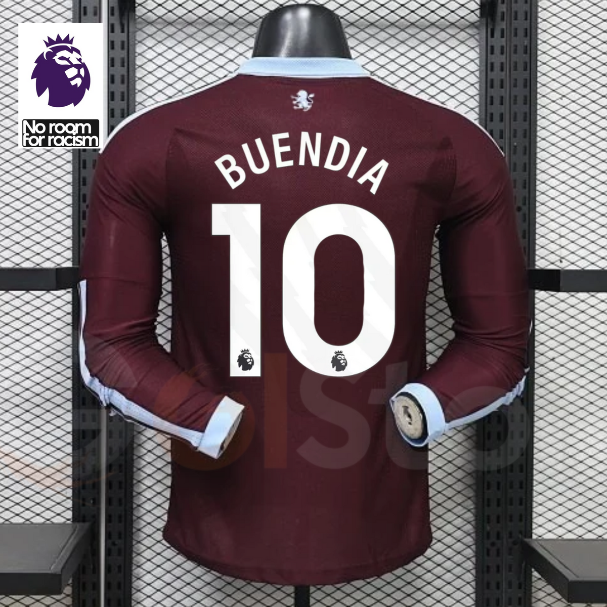 Aston Villa Home Long-Sleeve Player Jersey – Buendía #10