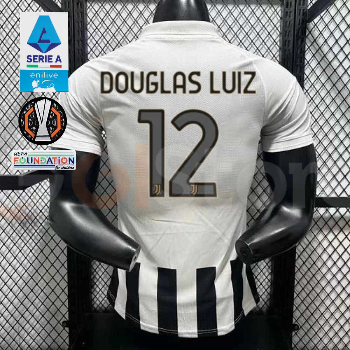 Juventus 2026-2027 Home Player Jersey – Douglas Luiz #12