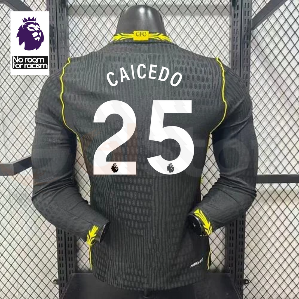 Chelsea 2026-2027 Away Long Sleeve Player Jersey – Caicedo #25
