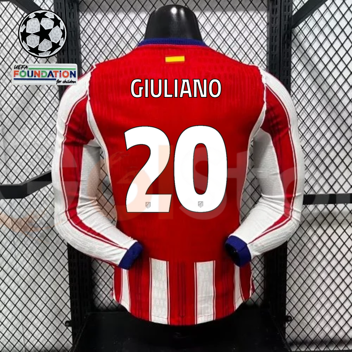 Atlético Madrid 2026–2027 Home Long-Sleeve Jersey – Giuliano #20