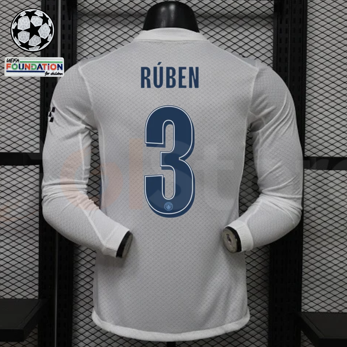 Manchester City 2026–2027 Away Long-Sleeve Player Jersey – Ruben #3