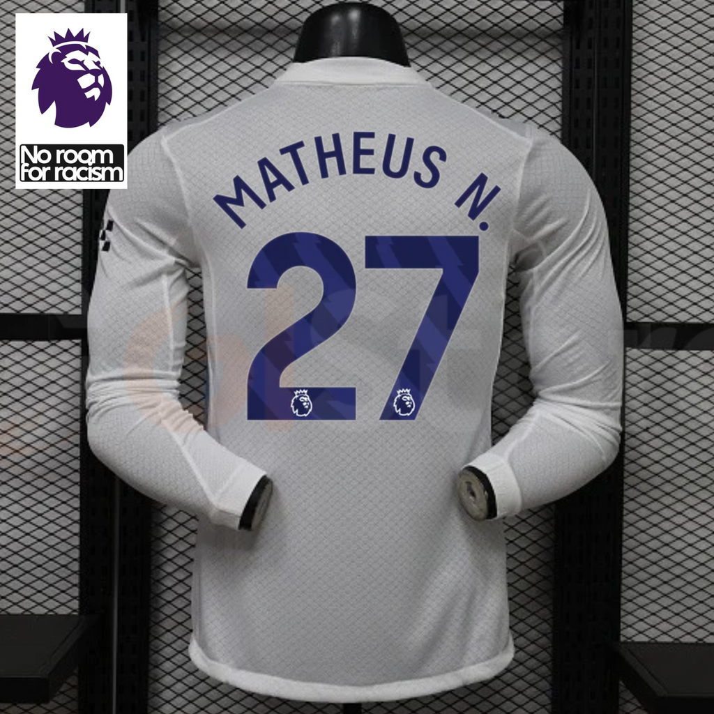 Manchester City 2026–2027 Away Long-Sleeve Player Jersey – Matheus N. #27 Premier League