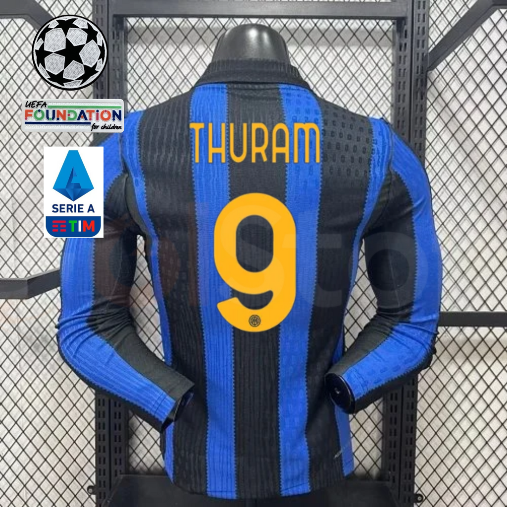 Inter Milan 2026–2027 Home Long-Sleeve Player Jersey – Thuram #9