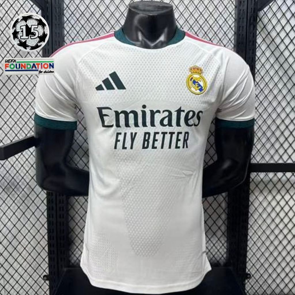2026/27 Real Madrid Player Version Home White Jersey UCL Patch Personalized
