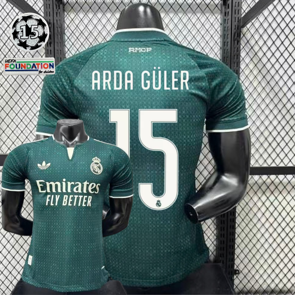 2026/27 Real Madrid Player Version Away Short Sleeve Jersey #15 Arda Guler UCL Personalized