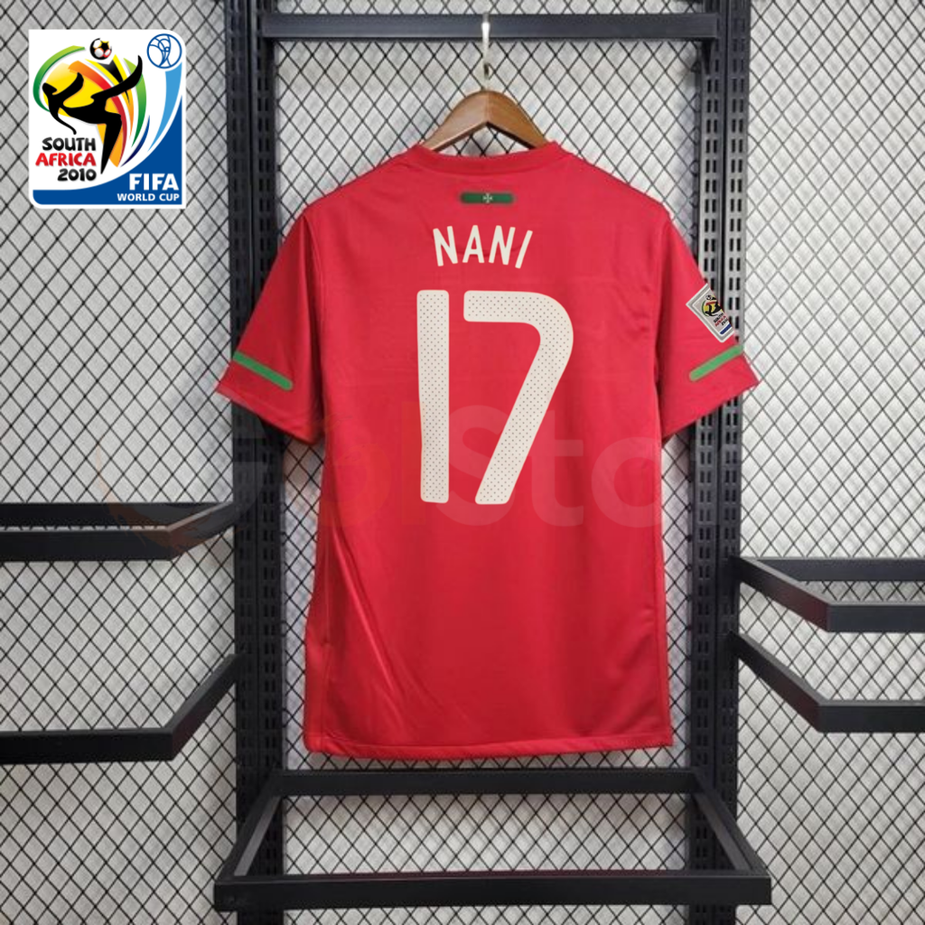 Portugal 2010 Retro Home Jersey – Nani #17