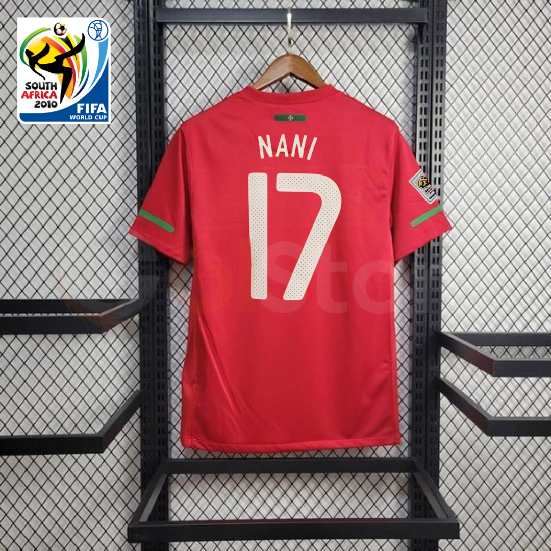Portugal 2010 Retro Home Jersey – Nani #17