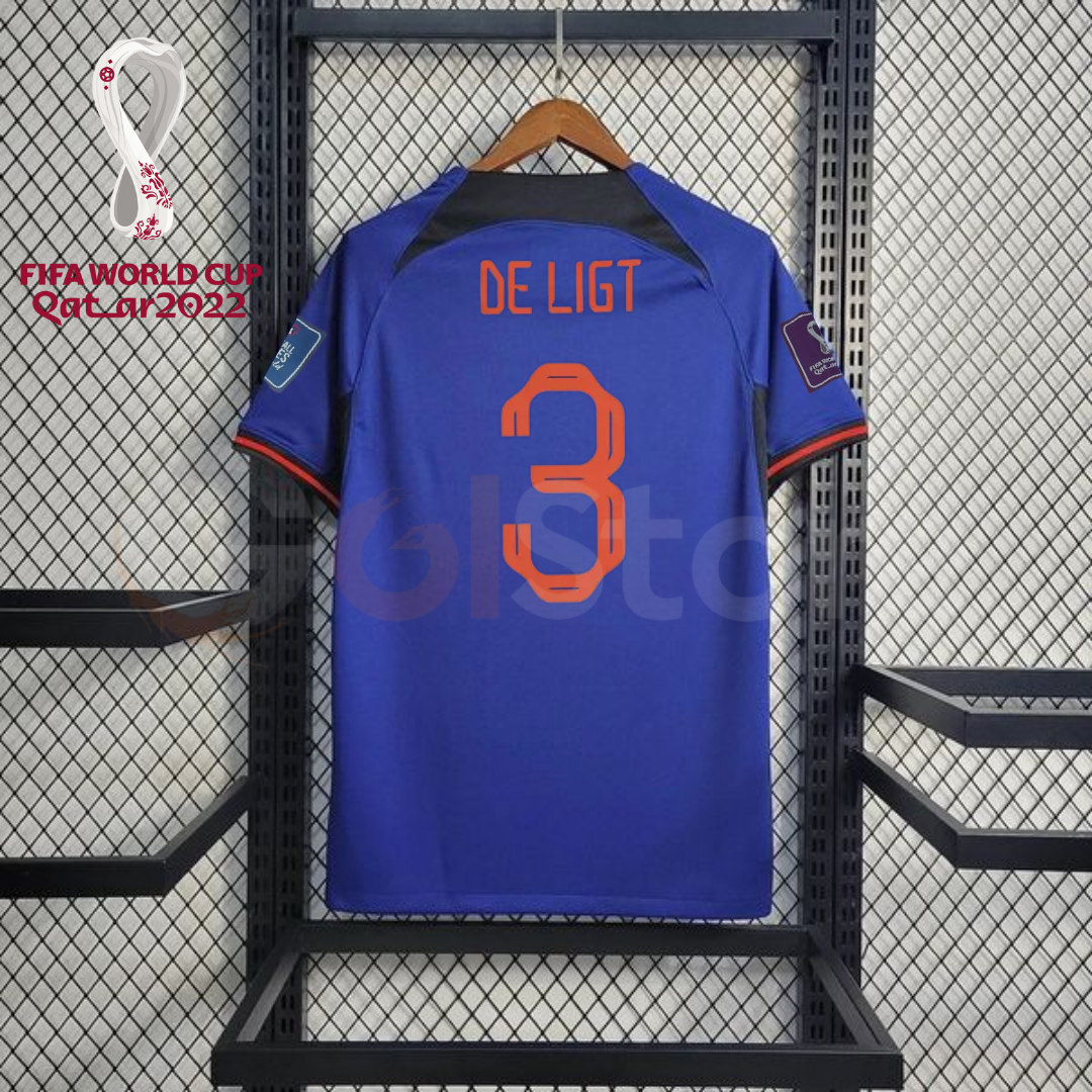 Netherlands 2022 Away Jersey De Ligt #3