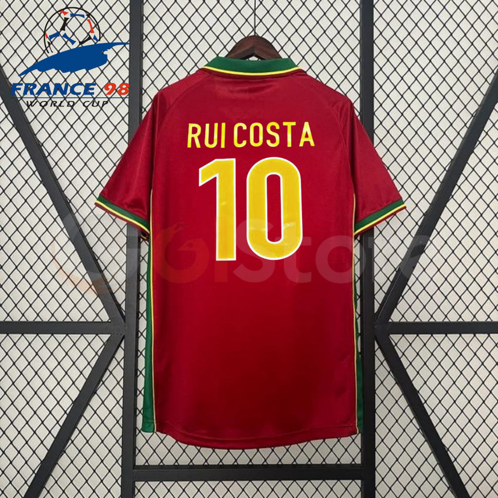 Portugal 1998 Retro Home Jersey – Rui Costa #10