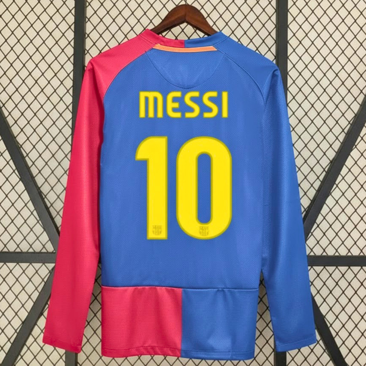 FC Barcelona 2008-09 Retro UCL Final Home Long Sleeve Jersey | #10 Lionel Messi