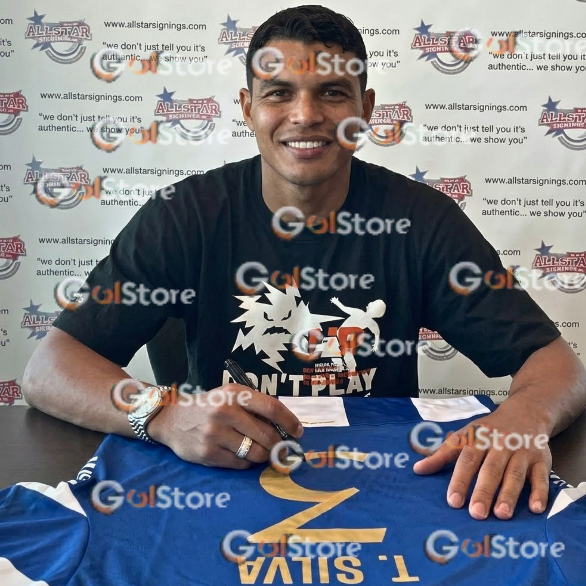 Maillot de football T. Silva signé style Porto 25/26 – Souvenir de collection Thiago Silva pour les fans