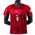 Maillot de football Arda Güler numéro 8 Turquie Coupe du Monde 2026 domicile – Manches courtes Unisexe du S au 3XL