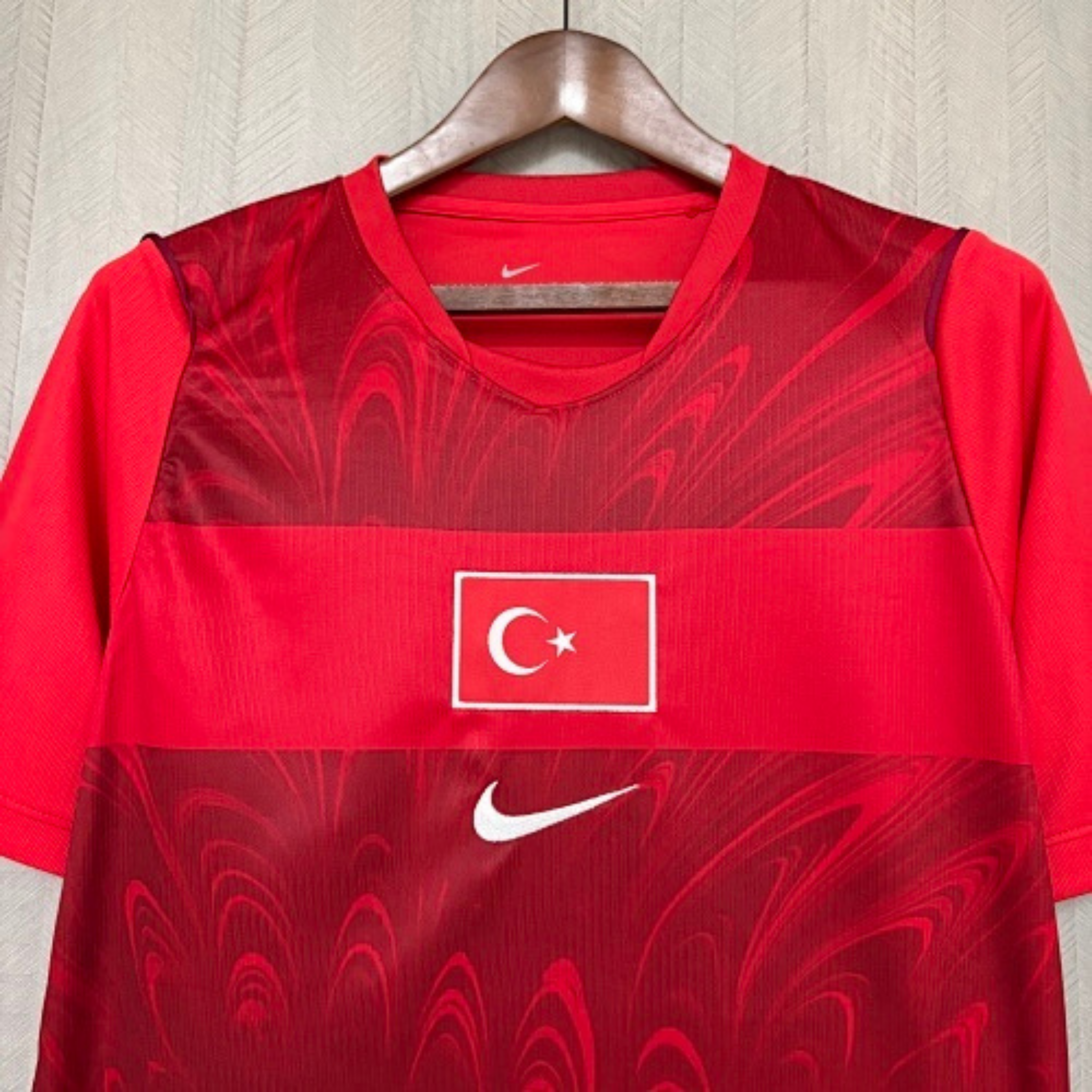 Maillot de football rouge turc – Nom et numéro personnalisés – Options Arda Güler, Çalhanoğlu, Kerem Aktürkoğlu – Maillot de football personnalisé
