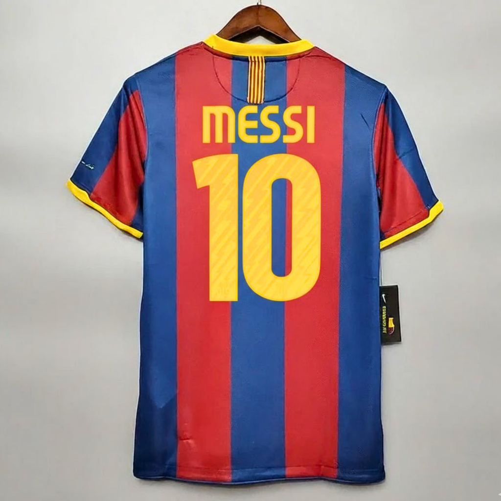 FC Barcelona 2010-11 Retro Home Jersey | #10 Lionel Messi | La Liga & UCL