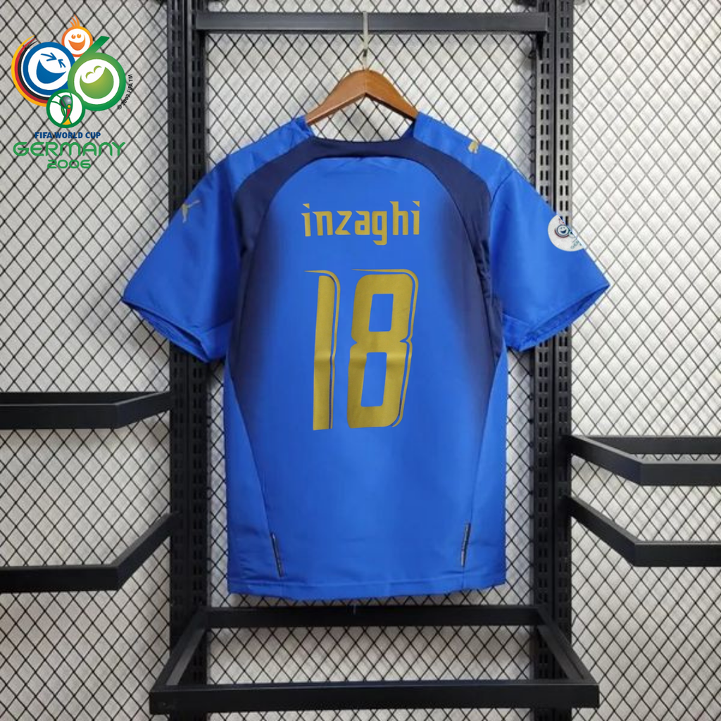 Italy 2006 Retro Home Jersey – Inzaghi #18