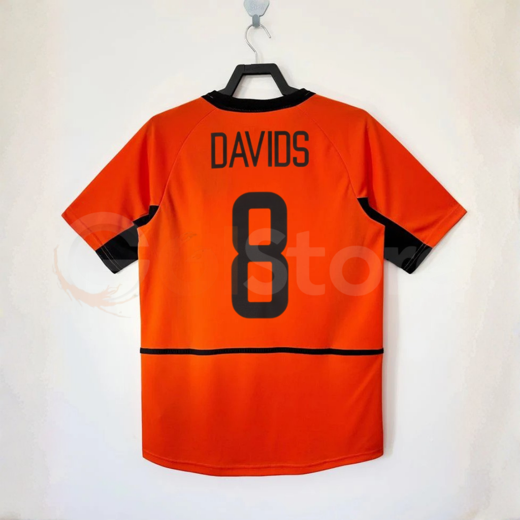 Netherlands 2002 Home Retro Jersey – Davids #8