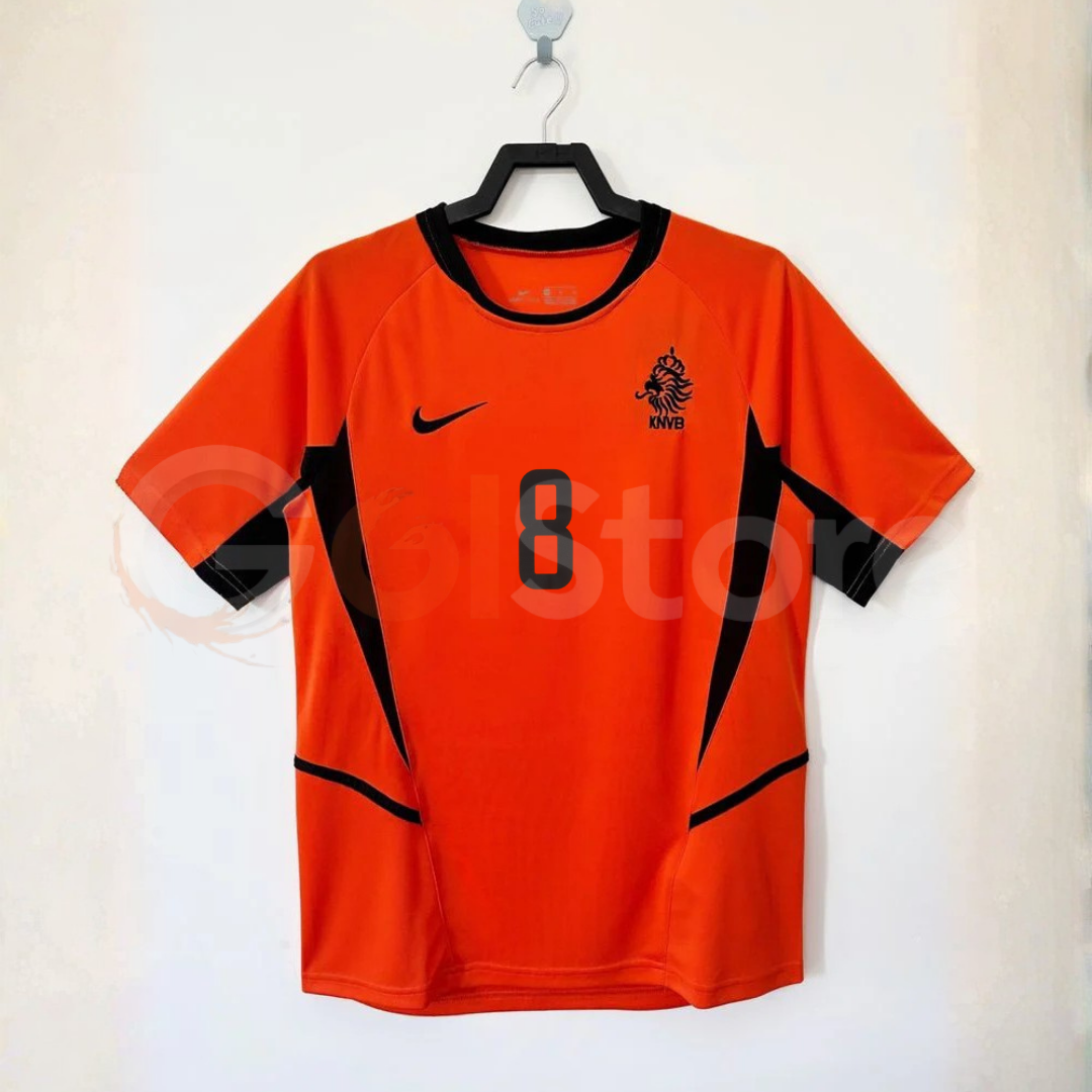 Netherlands 2002 Home Retro Jersey – Davids #8