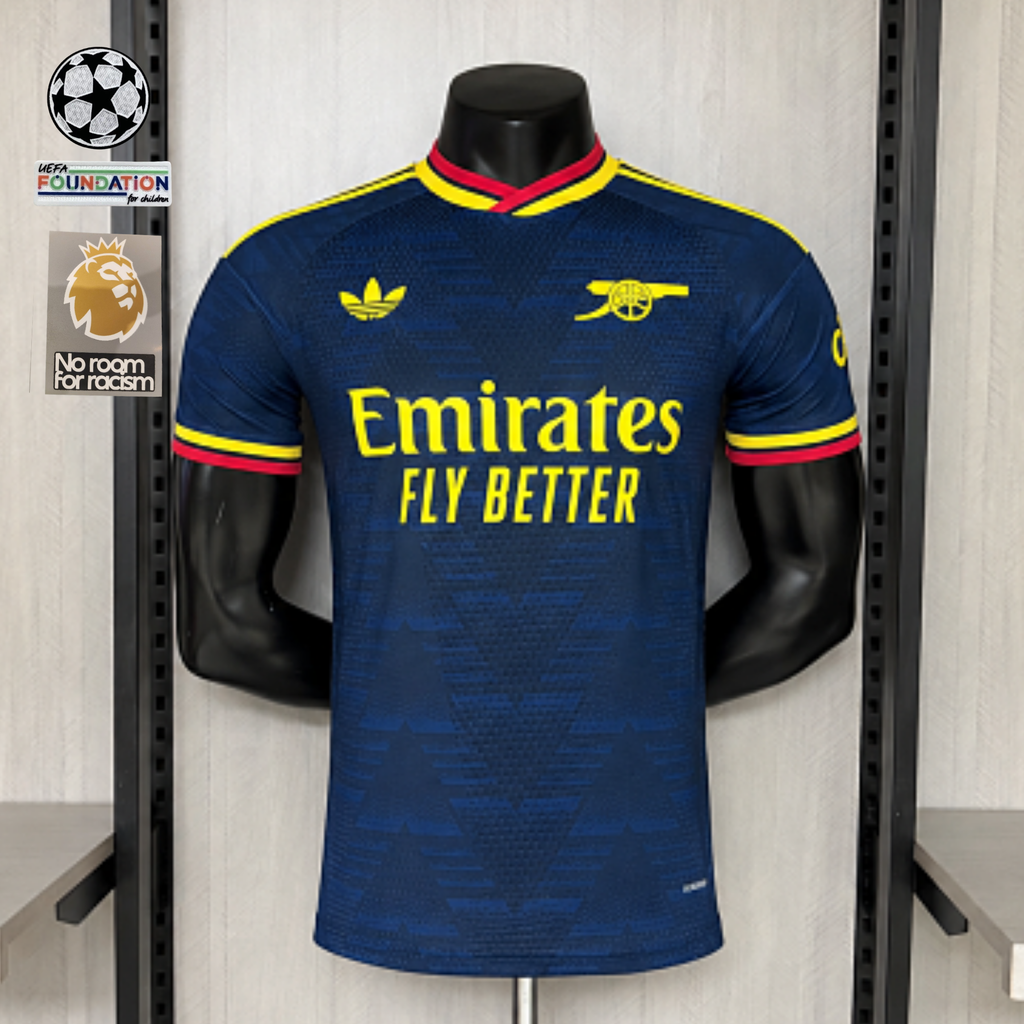 Arsenal FC 2026-27 Away Player Version Jersey | Custom Name & Number | UCL or Premier League Patch | S–3XL
