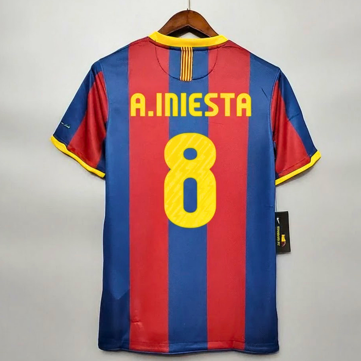 FC Barcelona 2010-11 Retro Home Jersey | #8 Andrés Iniesta | La Liga & UCL