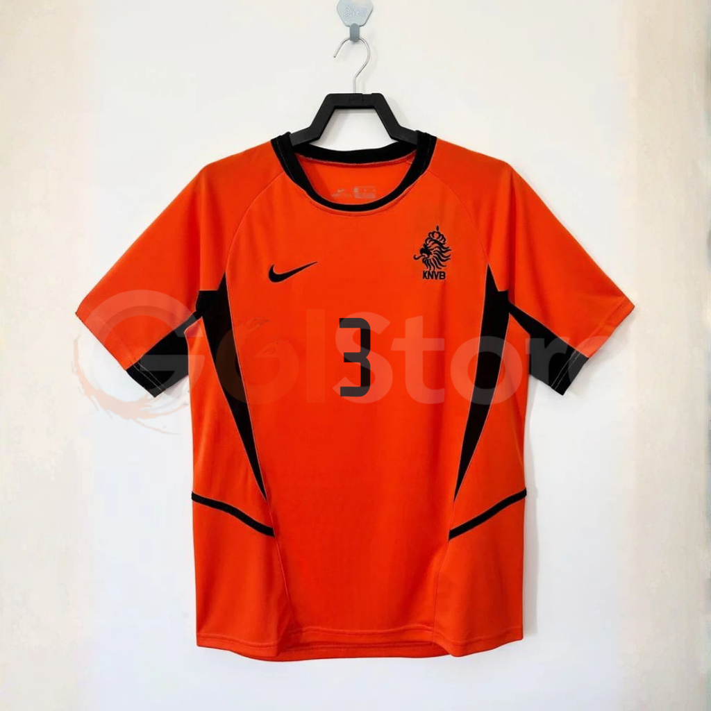Netherlands 2002 Home Retro Jersey – Stam #3